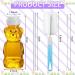 Newtay 4-Piece Bear Straw Cup Set | Reusable Juice Sippy Bottles with Silicone Straws | Includes Cleaning Brushes | Ideal for Daily Drinking - Buy Online on GoSupps.com