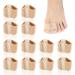 12 Pack Bunions Toe Separators Breathable Gel Bunion Corrector Toe Separators with 2 Loops Toe Separator for Women and Men Bunion Corrector for Overlapping Toes Big Toe Corrector Straightener (L)