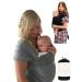 DaisyGro Certified Organic Baby Sling Carrier GOTS Organic Small/Medium or Plus Size Black or Grey CPSC Safety Tested Plus 16+ Grey