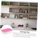 SHOWERORO 1 Set 6 Pcs Fresh Storage Lunch Box Pink Containers Plastic Fruit Storage Container Vegetable Food - Buy Online on GoSupps.com