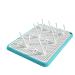 Baby Bottle Drying Rack with Base  High Capacity Bottle Dryer Rack for Baby Bottles  Cups and More Baby Essentials Keep Dry (Light Blue)