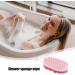 Bath Sponge - Shower Sponge Soft Scrubber Ergonomic Gentle Body Sponge Foam Rub Bath Brush Rubbing Towel | Exfoliatiing Soft Bathing Towel with Wave Texture Design for Family Friends Red - Buy Online on GoSupps.com