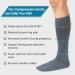 360 RELIEF - Flight Compression Socks Supports | Blood Circulation Travel Work L-XL 3Pairs-Grey - Buy Online on GoSupps.com