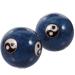 Ipetboom 1 Set Chinese Health Exercise Stress Baoding Balls Yin Yang Handballs For Hand And Finger Wrist Exercises
