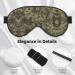 Green Camo Print Unisex Sleeping Eye Mask | Soft Comfortable & Light-Blocking | Ideal for Travel & Sleep - Buy Online on GoSupps.com