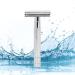 Ergonomic Silver Safety Razor for Men - Ideal for Home Travel & Hotels | Ultimate Shaving Experience - Buy Online on GoSupps.com