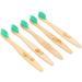 EcoShoots Kids Bamboo Toothbrushes with Super Soft Bristles | Pack of 5 Kids Toothbrushes | Eco-Friendly Natural Wooden Childrens Toothbrush | Organic Biodegradable Handle | BPA Free Kids Toothbrush Kids 5 Pack - Buy Online on GoSupps.com