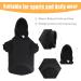 Uteuvili Black Dog Hoodie Security Sweater | Soft Fleece Sweatshirt for Medium Dogs - Buy Online on GoSupps.com