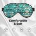 SSIMOO Mermaid Scale Print Eye Mask - Ultra-Soft Light-Blocking for Optimal Comfort & Restful Sleep - International Shipping Available - Buy Online on GoSupps.com