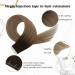 Moresoo Invisible Tape Extensions - Real Hair 60cm Dark Brown to Blonde 5 Pieces 12.5g Premium Tape-In Hair Extensions #2/DXB/18 - Buy Online on GoSupps.com