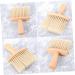 FRCOLOR 2 Pieces Hair Cutting Set Broken Hair Removal Tool Wooden Tools Face Hair Remover Lint Brush Hair Accessories Neck Hairdressing Tool Lotus Tree Hair Brush Dust Brush Bamboo - Buy Online on GoSupps.com