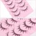 Oreola Manga Lashes with Clear Band False Eyelashes Natural Look Wispy Spiky Lashes 7 Pairs Strip Lashes Crossed Anime Lashes Look Like Individual Lashes Cluster Manga-A06 - Buy Online on GoSupps.com