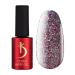 K Professional Base Coat - Cover Base Gel Transparent Graphit - White Pink Flakes -7ml- UV Nailack - Lower Lacquer - Gel N gel - Gellack - 07cd - White Pink Floken Claphite - White Pink Flakes