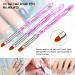 7 Pieces Nail Art Builder Brush Set - UV Gel & Acrylic Painting Pen in Purple - Buy Online on GoSupps.com
