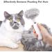 Aumuca Cat Grooming Brush for Shedding - Long/Short Haired Indoor Cats - Removes Mats, Tangles, Loose Fur - White - Buy Online on GoSupps.com