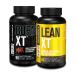 Jacked Factory Fat Burning Stack - Burn XT Max High Performance Fat Burner (90 Capsules) - Lean XT Stimulant-Free Weight Loss Amplifier and Appetite Suppression (60 Capsules)