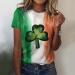 Women's Spring St. Patrick's Day Tee - Green Boho Tunic, Large - Buy Online on GoSupps.com