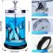 Barber Disinfectant Jar 21 Oz Manicure Sterilizing jar with Removable Basket Manicure Disinfecting Jar for Nail Tool Glass Salon Disinfecting Jar Container for Barber Supplies - Buy Online on GoSupps.com