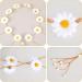 COMNICO Flower Hippie Headband 70 s Bohemian Style Floral Sunflower Crown Daisy Hair Wreath Summer Bridal Headpiece Photo Props Hair Accessories (white) - Buy Online on GoSupps.com