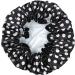 Allydrew Reusable Women's Waterproof Shower Cap for Long Hair - Black & White Dots - Buy Online on GoSupps.com