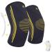 BRACOO Knee Brace Knee Compression Sleeve Support for Men Women with Side Stabilizers Dynamic Compression Lightweight & Breathable Support - Arthritis Pain Injury Recovery KE92 (Black Pair XL) XL Black Pair