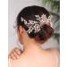 Deniferymakeup Rose Gold Bridal Hair Comb Sparkly Rhinestones Wedding Hair Comb Pearl Bridal Headpiece Rose Gold Hair Accessories for Women and Girls (Rose Gold) - Buy Online on GoSupps.com