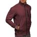 Men's Full Zip Active Track Jacket - Mock Neck, Long Sleeve, Wine Red | Medium - Buy Online on GoSupps.com
