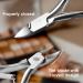 Auxmir Stainless Steel Toenail Clippers - Sharp Curved Nippers for Thick or Ingrown Nails - Safety Cover Included - Buy Online on GoSupps.com
