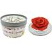 Tomoko White Sage Candle with Real Sage Leaf & Essential Oil | Red Rose Flower Lid - Perfect for Home D cor & Aromatherapy - Buy Online on GoSupps.com