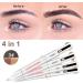 holexty 4 in 1 Rotating Eyebrow Pen Rotate for Color New Eyebrow Pencil Bullet Eyebrow Pencil Four Core Eye Makeup Beauty Tool - Buy Online on GoSupps.com
