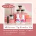 Modelones 10 Pcs Dip Powder Nail Kit Starter Set | Nude Pink Glitter Neutral Skin Colors | 15ml 2 in 1 Base & Top Coat Activator | Nail Art DIY Salon A1- Light Pink - Buy Online on GoSupps.com