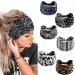 6 Pieces Headbands Ladies Women Wide Hair Band Boho Floral Print Leopard Knot Elastic Running Yoga Head Wrap Hairbands Multicolor Farbe-1 - Buy Online on GoSupps.com