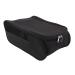 Portable golf shoe bag dust density breathable durable golf shoe storage bag for travel equipment for men and women (black)