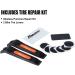 Malker Bike Pump - Presta & Schrader Valve Compatibility | Portable Aluminum Alloy Floor Pump with Bonus Tire Levers & Patch Kit - Black - Buy Online on GoSupps.com