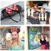 Mouse Ears Bow Headbands Shiny Bows Glitter Party Decoration Cosplay Costume for Kids Girls Women Princess Party Decorations Cosplay (Black+Red)) 3 - Buy Online on GoSupps.com