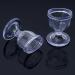 AYUSHYA HEALTH Transparent Eye Wash Cups - Set of 2 | Eye Shaped Rim for Rinse, Cleansing & Irritation Relief | Includes Storage Container - Buy Online on GoSupps.com