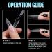 Shop Tomicca 240 PCS Clear False Nail Tips - Acrylic Half Cover French Stilettos - 12 Sizes for Nail Studios & DIY Extensions - Buy Online on GoSupps.com