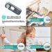 5 PCS Self-Adhesive Child Locks for Kitchen Cupboards & Fridge - Grey - Buy Online on GoSupps.com