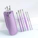 TURHAN Portable Stainless Steel Earpick Set | 6-Piece Coil Spring Ear Cleaner Tools with Leather Bag | International Shipping Available - Buy Online on GoSupps.com