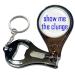 BadgeBeast.co.uk Show Me The Clunge - Key Ring Bottle Opener and Nail Clipper