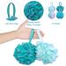 Pinsheng Extra Large Bathing Sponge | 4 Pack Soft Soap Sponge Puff with Hanging | Body Peeling & Massage Mesh-Luffa Balls - Buy Online on GoSupps.com