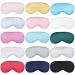 15pcs Sleep Mask for Sleeping-Adjustable Elastic Band Blackout Eye Mask Soft and Comfortable Eye Sleep Mask Suitable for Bed Plane Long-Distance Ride Office (Multicolor)