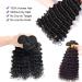 10A Brazilian Deep Wave Human Hair Bundles - 18 20 22 Inch | 100% Virgin Unprocessed Hair - Natural Black Wet and Wavy 3 Bundles - Buy Online on GoSupps.com