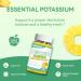 Potassium Gummies 1000mg Potassium Citrate Gummies for Adults Women & Men Chewable Potassium Supplement Support Leg Cramps & Muscle Health - Sugar Free Vegan 60 Count 60 Count (Pack of 1) - Buy Online on GoSupps.com