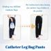 Catheter Pants for Men & Women | Dual Zippered Urine Leg Bag Holder | Fits Two 2000 ml Foley Catheter Bags | Nephrostomy & Cystostomy | Black XL - Buy Online on GoSupps.com