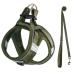UVTQSSP Dog Harness Small Dogs with Leash Padded Puppy Harness Dog Harness Small Olive Green MM Olive Green