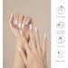 DANNI & TONI 28 Stickers Semi Cured Gel Nail Polish Strips in Light Cyan - Salon-Quality Manicure Stickers Set - Buy Online on GoSupps.com