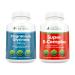 Magnesium Glycinate 400mg + Super Vitamin B Complex - Vegan Bundle - 270 Tablets & 180 Capsules - Made in USA
