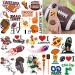 Temporary Tattoo  60pcs Fake Tattoos Designs  Waterproof Body Art Stickers  Fan Games Event Tattoo Decorations  Party Favors Scholl Reward Prizes Supplies for Boys Girls Women Men 10 Sheets Football