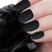 48 Matte Coffin False Nails Set with Glue, Files & Wooden Stick - Black | Women's DIY Nail Art Kit - Buy Online on GoSupps.com